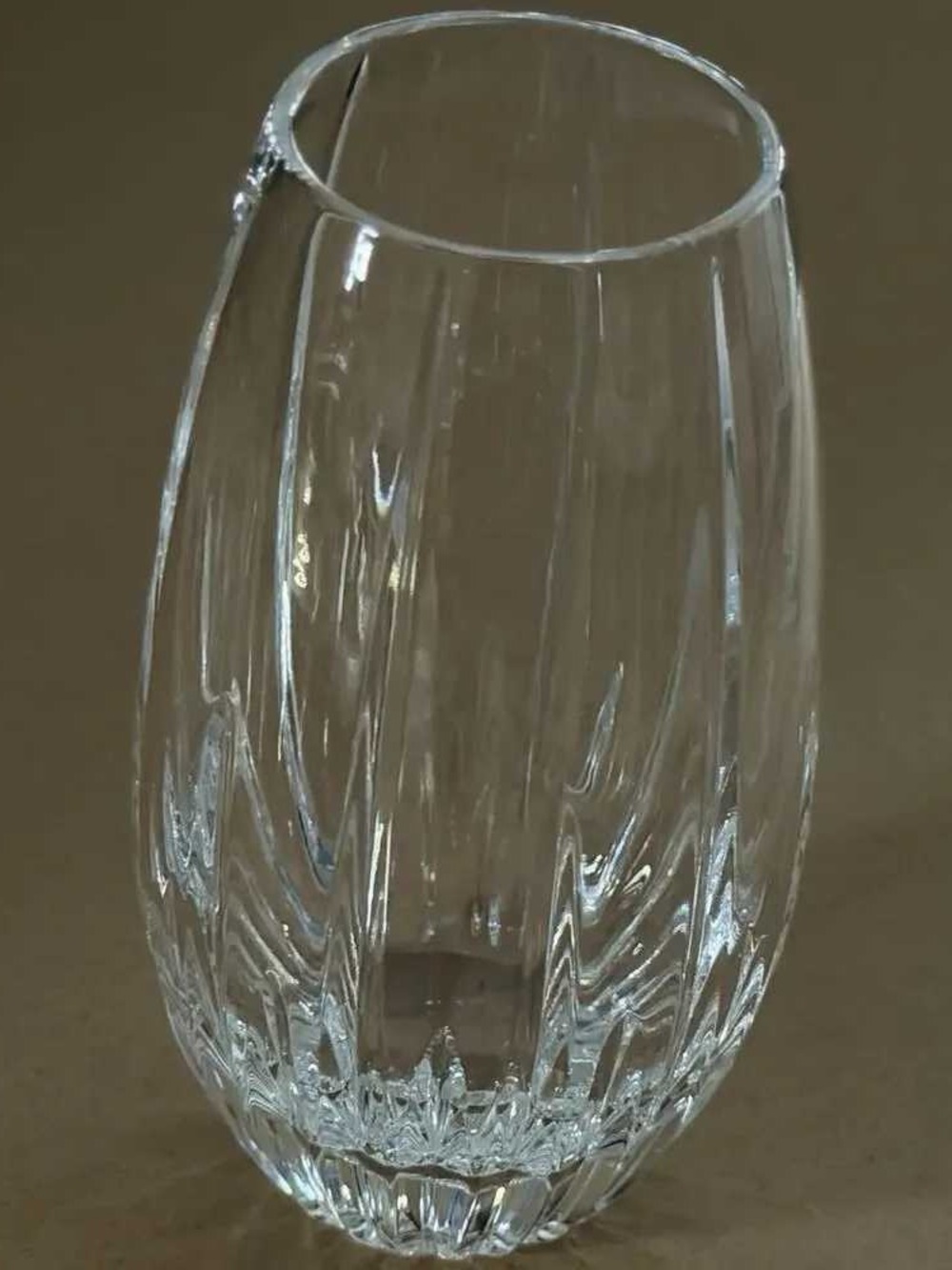 Clear Glass Decorative Vase for Home Art Display